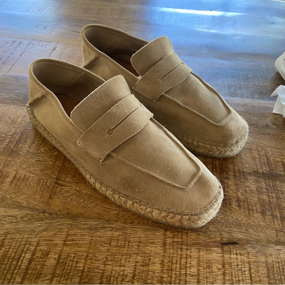 Ermenegildo Zegna Tan Suede Loafers